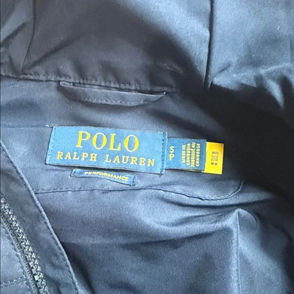 Polo Ralph Lauren mens navy packable water repellent hooded jacket size small - Picture 3 of 5